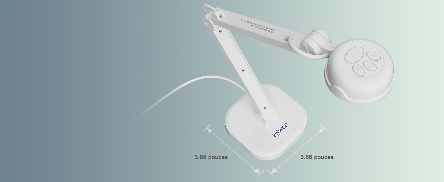 INSWAN INS1 Visualiseur/Caméra de Document USB autofocus, éclairage