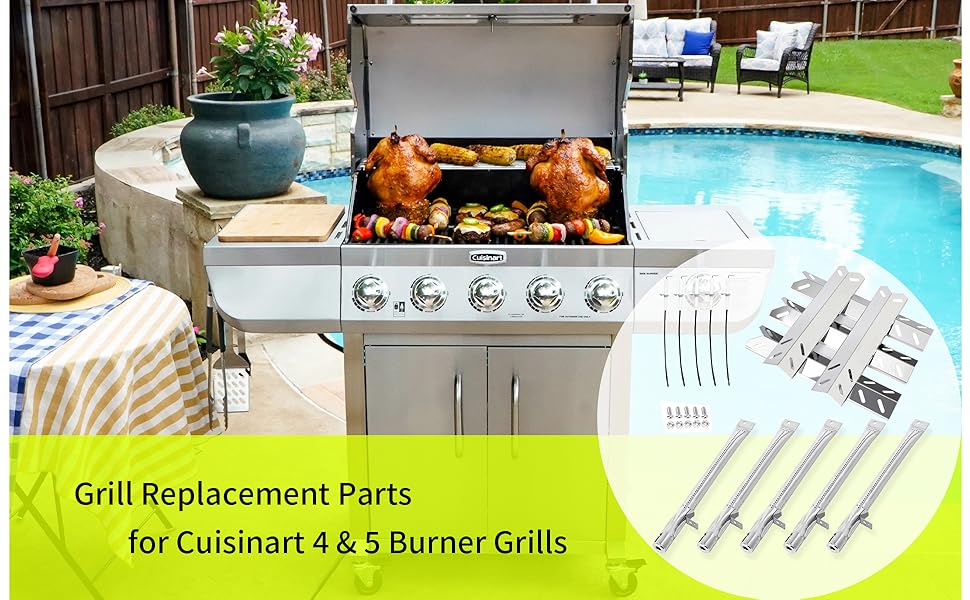 Beurbcikue Grill Replacement Parts for Cuisinart GAS2456AS