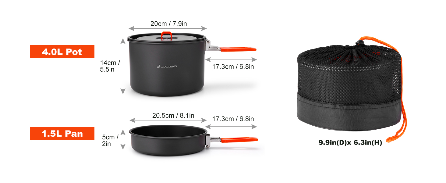 Camping Cookware Mess Kit