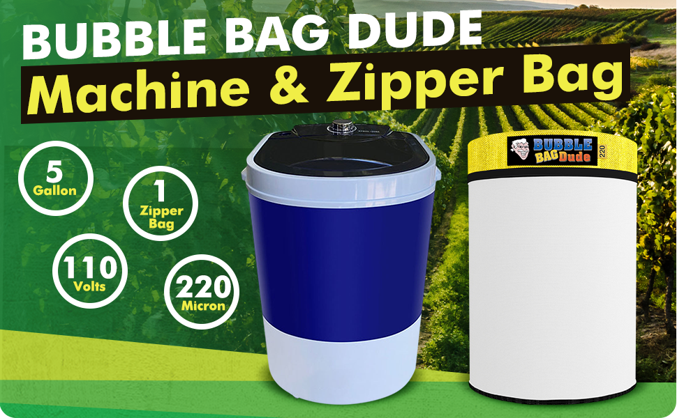 BUBBLEBAGDUDE Bubble Bags Machine 5 Gallon Mini Washer Herbal Ice