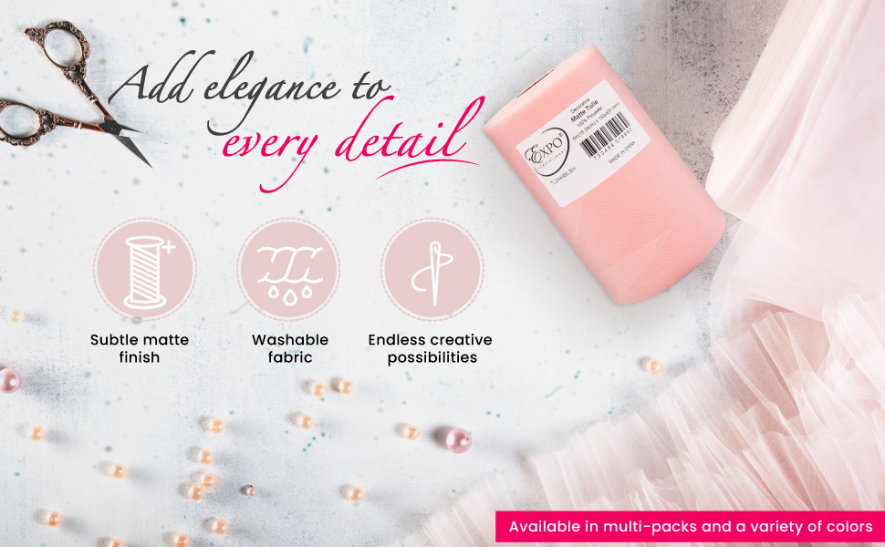 tul tulle fabric rolls yard polyester ribbon tutu skirt backdrop party birthday craft materials