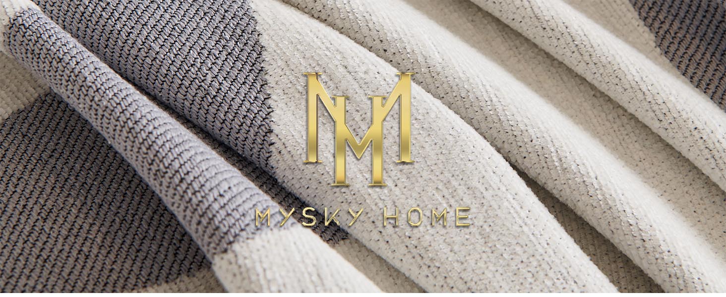 MYSKY HOME Couch Covers for 3 Cushion Couch Sofa