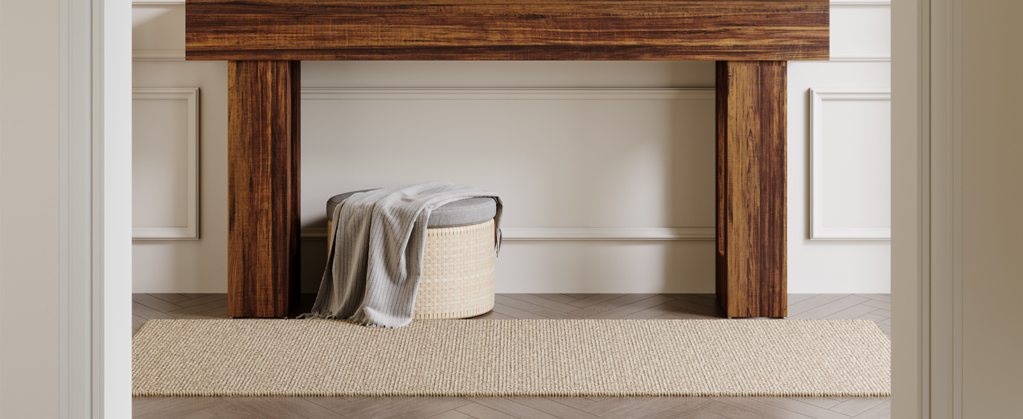 Tribesigns Table console étroite de style rustique de 160 cm de long