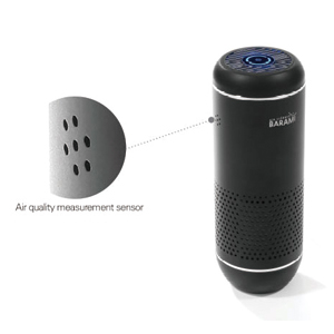 Sensors that measure air pollution.