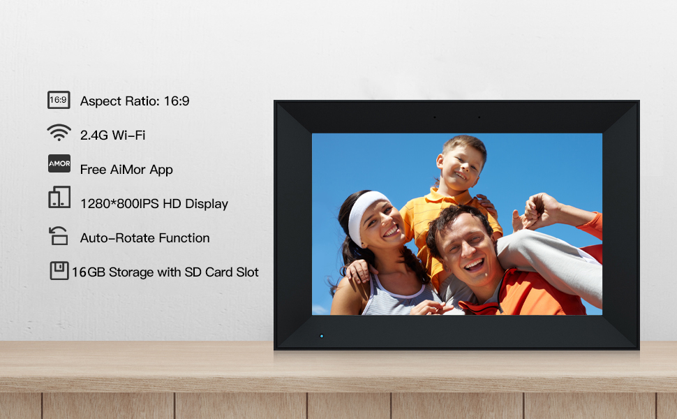 Digital Picture Frame 10.1 Inch WiFi Digital Photo Frame