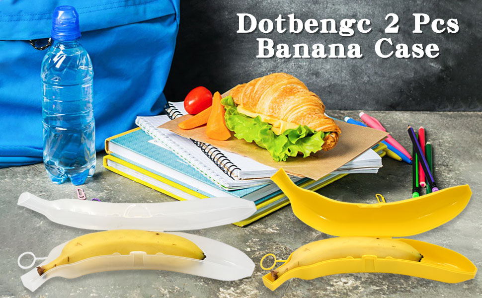 Dotbengc 2 Pack Banana Case, Banana Keeper BPAFree