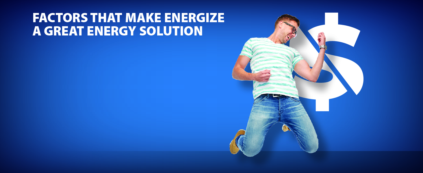 ENERGIZE All-Day Energy Pill Key Value Point - Half the Cost Banner
