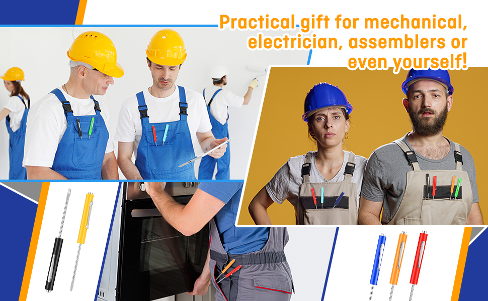 Shimeyao 20 Pcs Pocket Screwdriver Bulk Mini Clips Pocket Screwdriver