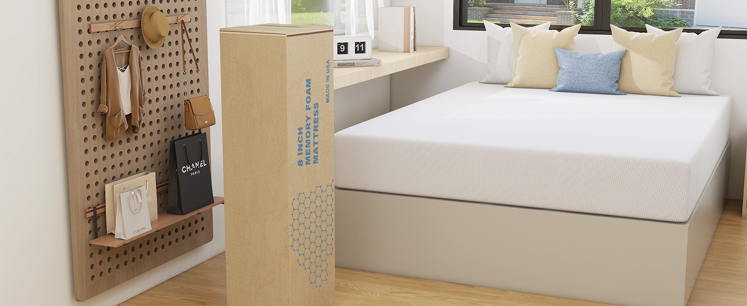 wOodit RV Mattress 8/10 Short Queen, Cooling Gel Memory