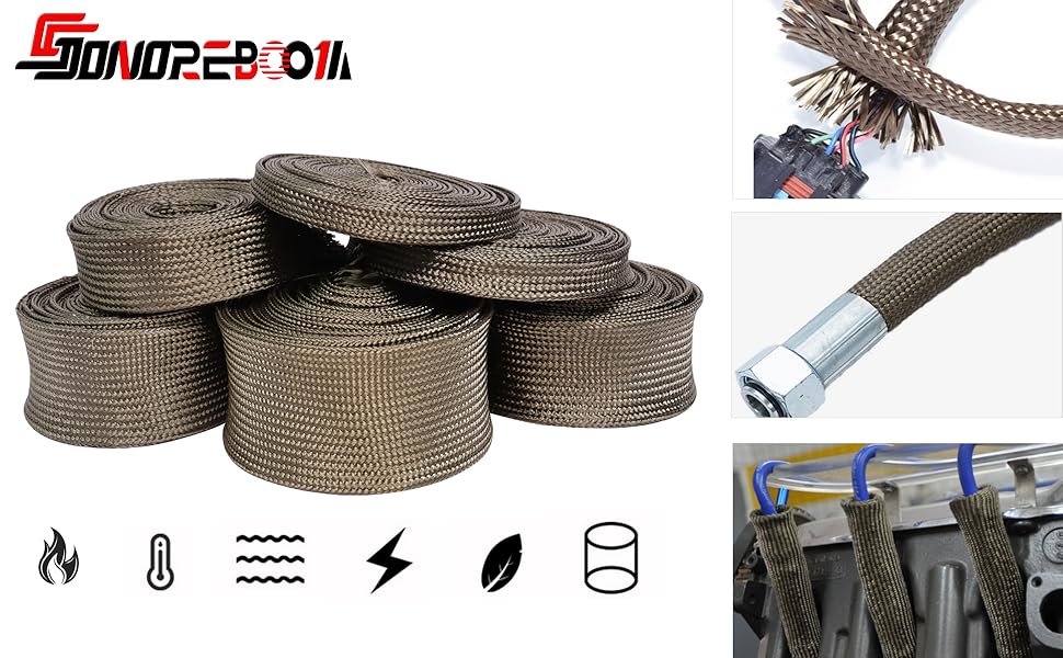 Sonoreboom Hose Wiring Heat Shield Roll Fireproof