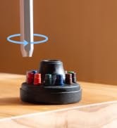 HOZO NeoRulerGO Classic Elegant Design Metal Inkless Pencil and Colored Nibs NeoStand Combo,Reusa...