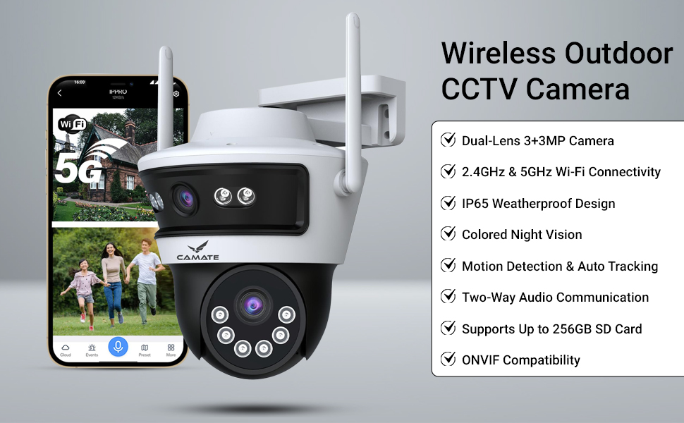 Wireless CCTV Security Camera | Two Way Talk SPN-MC368P