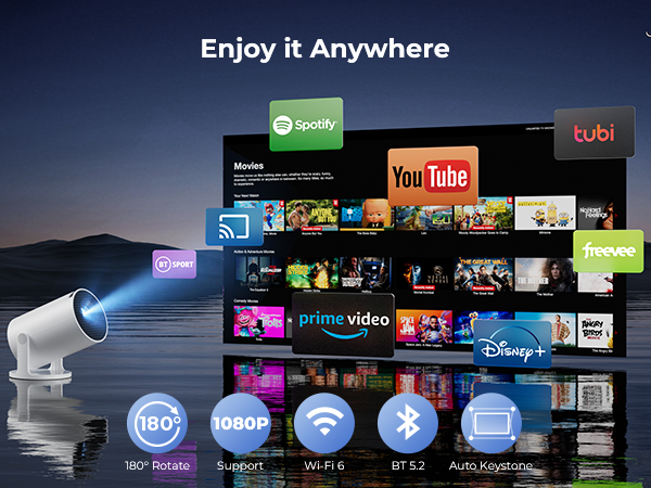 Clokowe mini portable projector