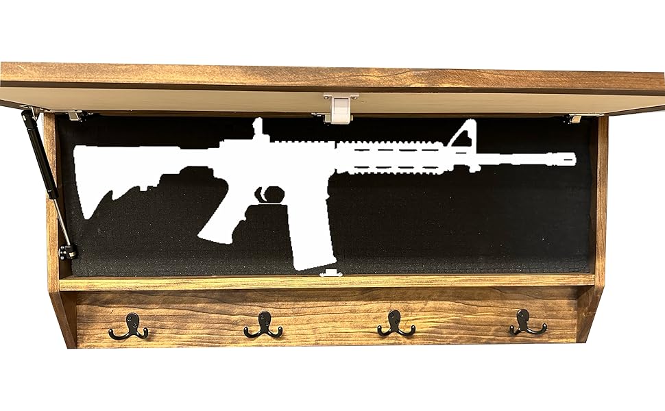 Hidden Gun Storage Coat Rack
