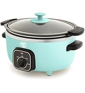 GreenLife – Panela de cozimento lento de 3,5 QT, cerâmica não tóxica, sem PFA, removível para interior removível, Progra...