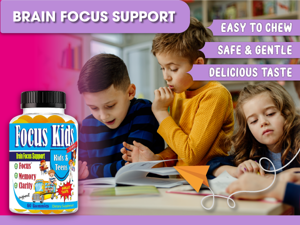 Mua Focus Kids Gummies for Kids Brain Focus Support Chewable Attention - Best Gummies For Focus And Concentration