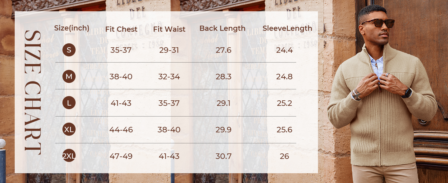 mens stand collar cardigan long sleeve zippered up sweater knitted ribbed textured cardigans