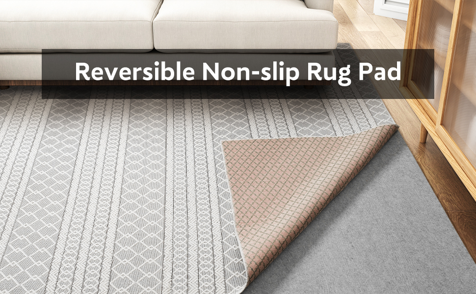 Rug Pad Reversible Non Slip Rug Gripper1/4 Anti Slip Rug Felt Pad