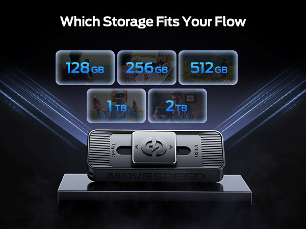 MOVESPEED MAGNETIC 2TB ポータブルSSD Amazon.com: MOVE SPEED Magnetic 2TB Portable External SSD