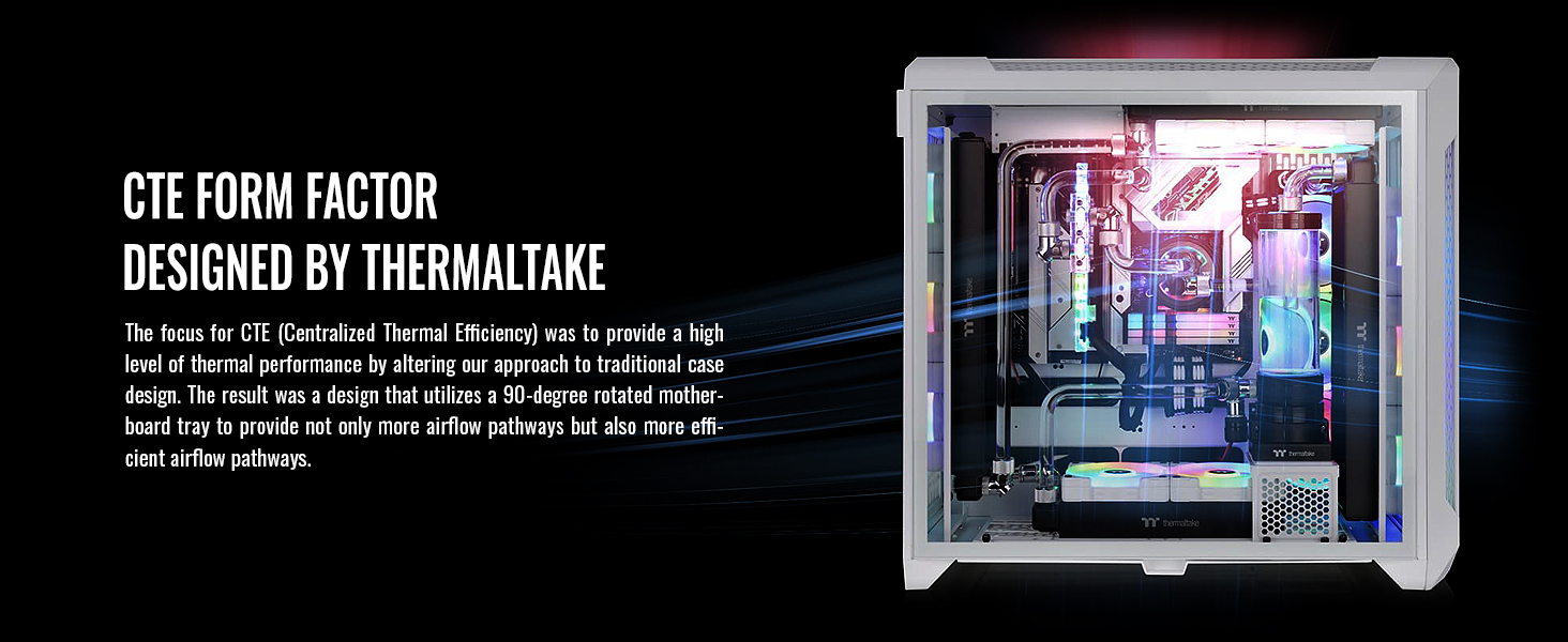 Thùng Máy Tính Thermaltake Thermaltake CTE C750 TG 7 CTE C750 TG ARGB Snow Full Tower Chassis