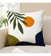 Adabana Boho Decorative Throw Pillow Cover 18x18 Inch Farmhouse Tufted Pillow Covers for Bed Couc...