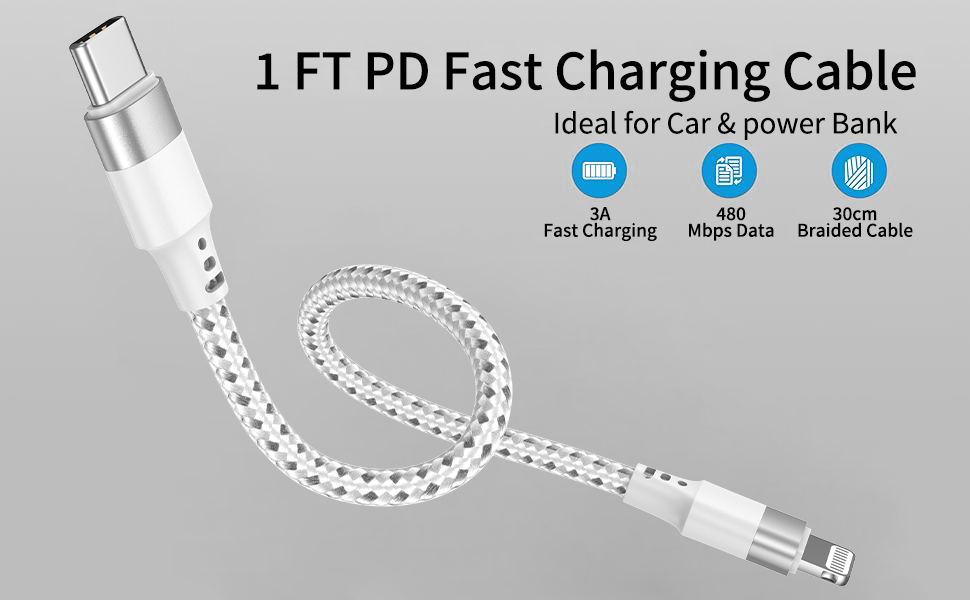Cabo USB C para Lightning de 3 m