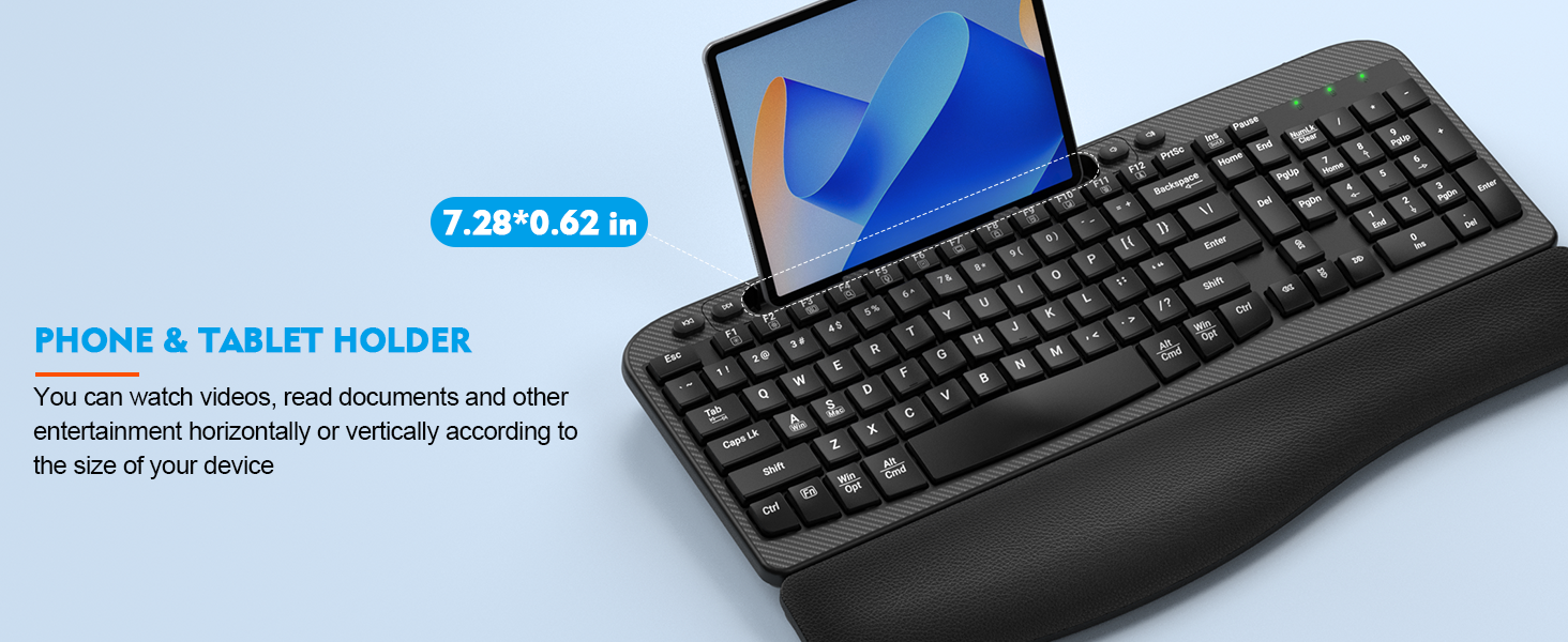 ergonomic wireless keyboard