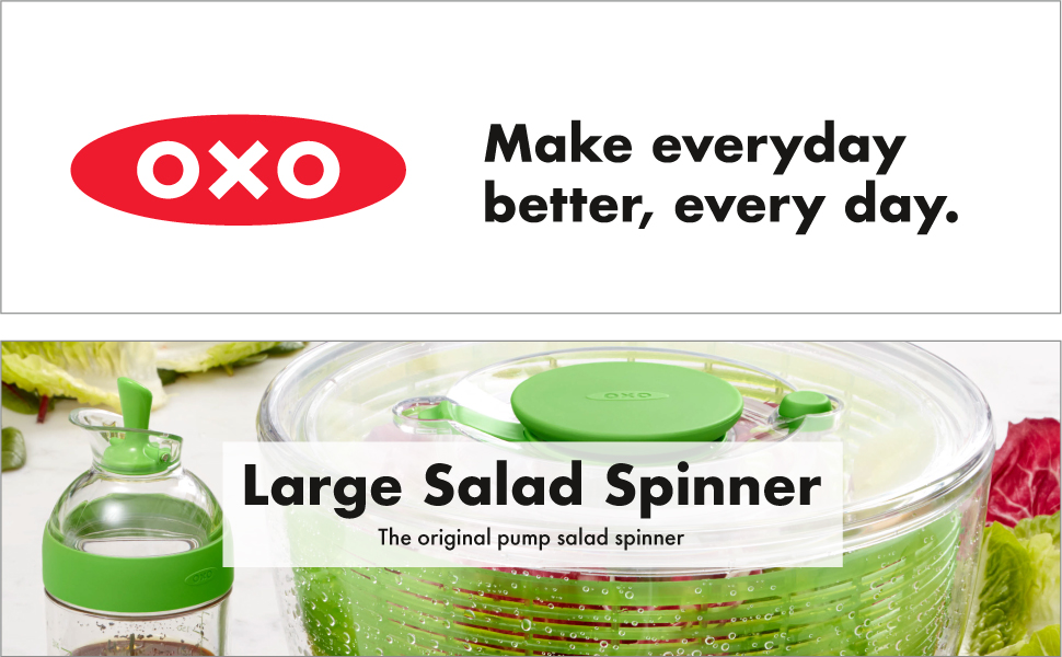 OXO Good Grips 4.0 Salad SpinnerGreen, Large Home