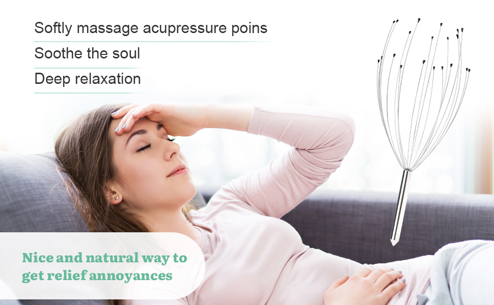Manual scalp massager