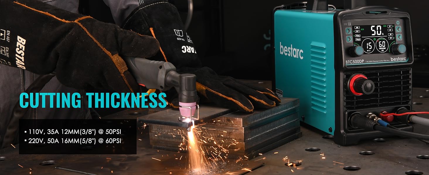 bestarc Plasma Cutter, Pilot Arc [Air Sensor Technology] 110/220V