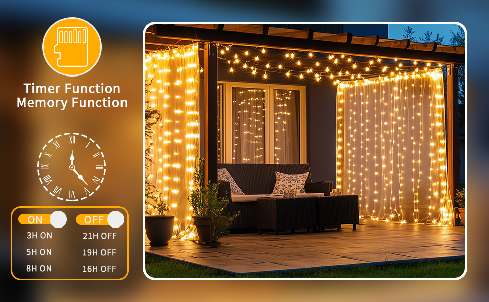 curtain string lights outdoor
