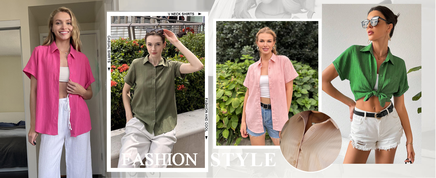 short sleeve button down shirt