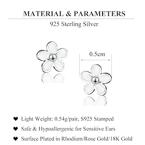 Daisy_Studs_Earrings_for_Wome_ Girls_Petite Flowers_Stud_Earrings 