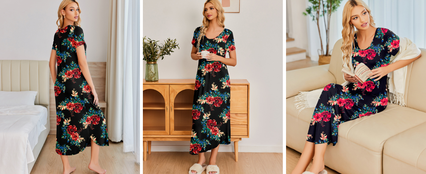 women long nightgown