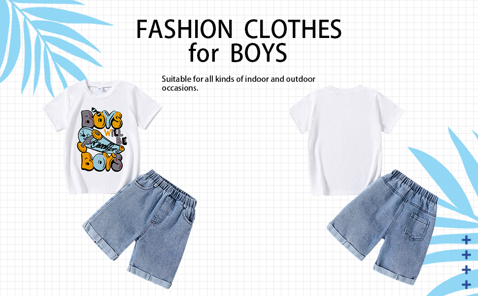 summer short sleeve blue denim shorts