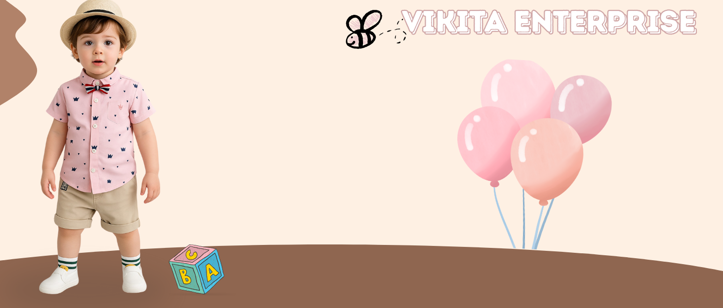 Vikita Enterprise Casual Wear Co-Ords Set For Boys.