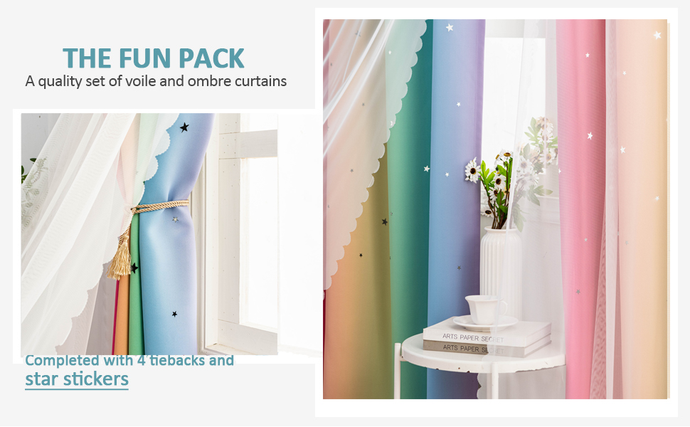 kids star curtains for girls room
