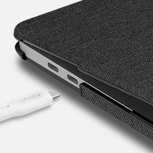 Spigen Thin Fit Fabric Back Cover Case for MacBook Pro 13 inch(2022/2020) - Black