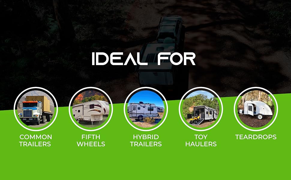 GearIT 7 Way Trailer Cord (16 Feet) 7Pin Plug Weatherproof