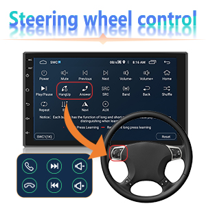 steering wheel control head unit radio