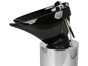Buy-Rite Paris Pedestal Unit with Black Bowl_NIN-030-BLK