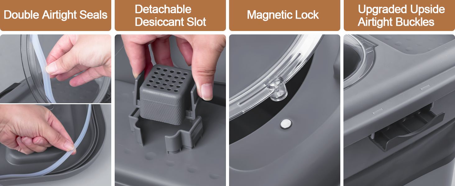 Cat Food Container Durable