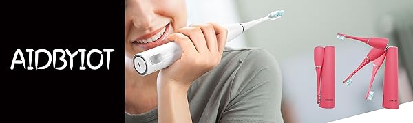 Folding Sonic Electric Tootbrush. Self Cleaning. Vibration can be set.