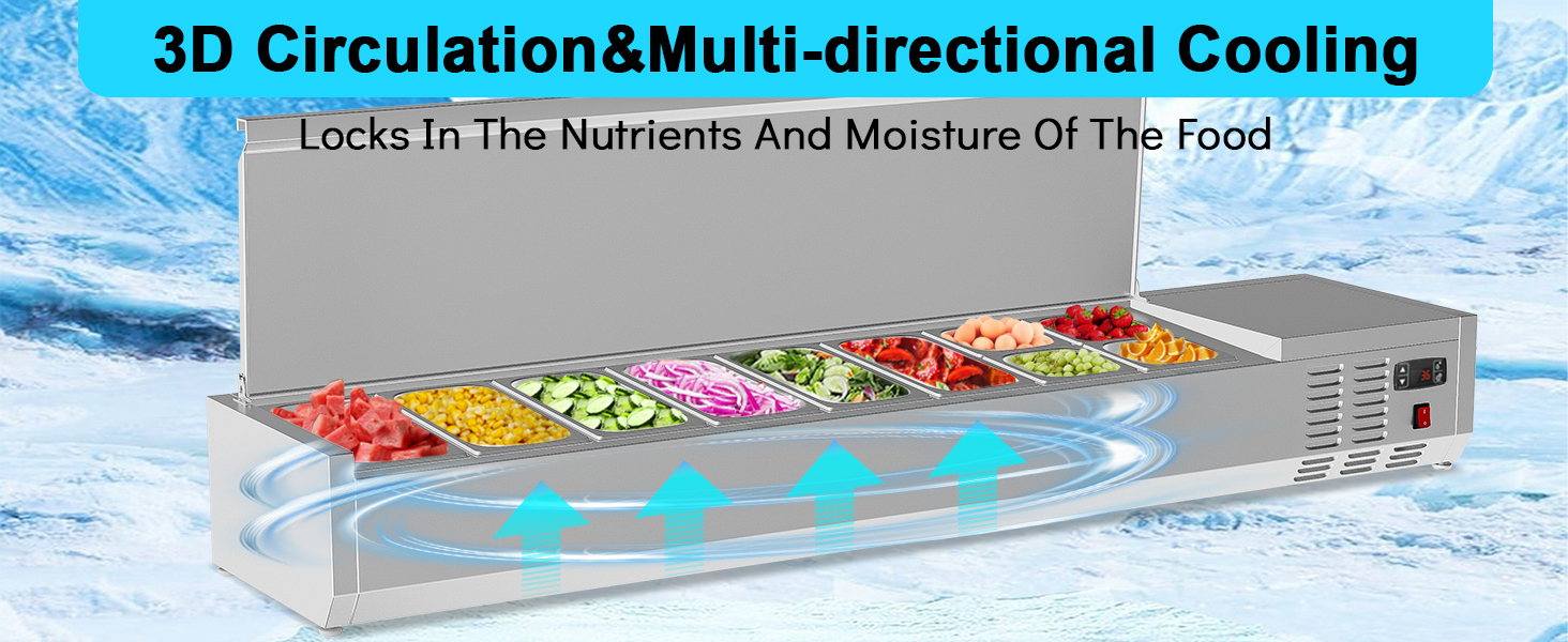 Countertop Refrigerated Condiment Station
