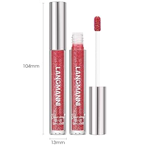 LANGMANNI 10 Colors Diamond Glitter Lipgloss Set