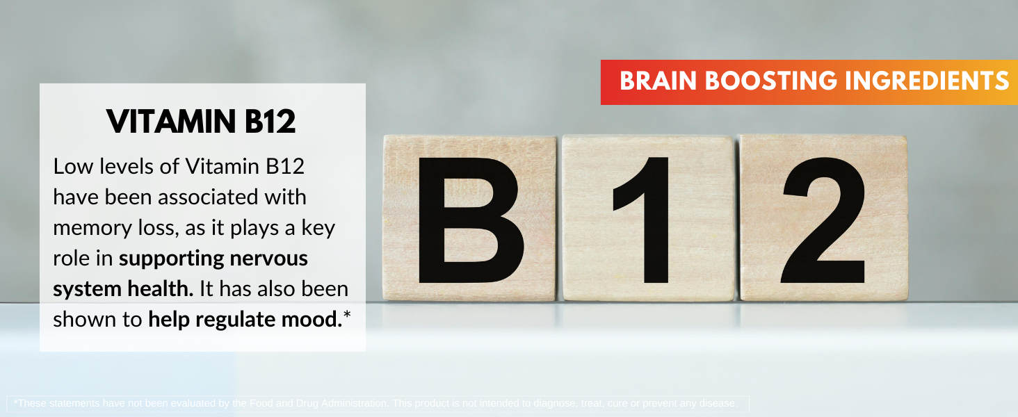 Vital Vitamins Brain Supplements for Memory and Focus