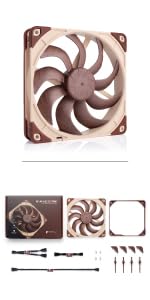 Noctua NF-A14x25 G2 PWM, Premium-Quality Quiet 140mm PC Fan, 4-pin (Brown)