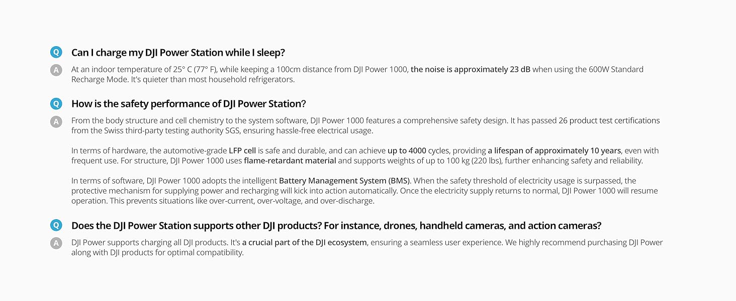 DJI Power 1000 Portable Power Station, 1024Wh LiFePO4 Battery, 2200W Solar Generator