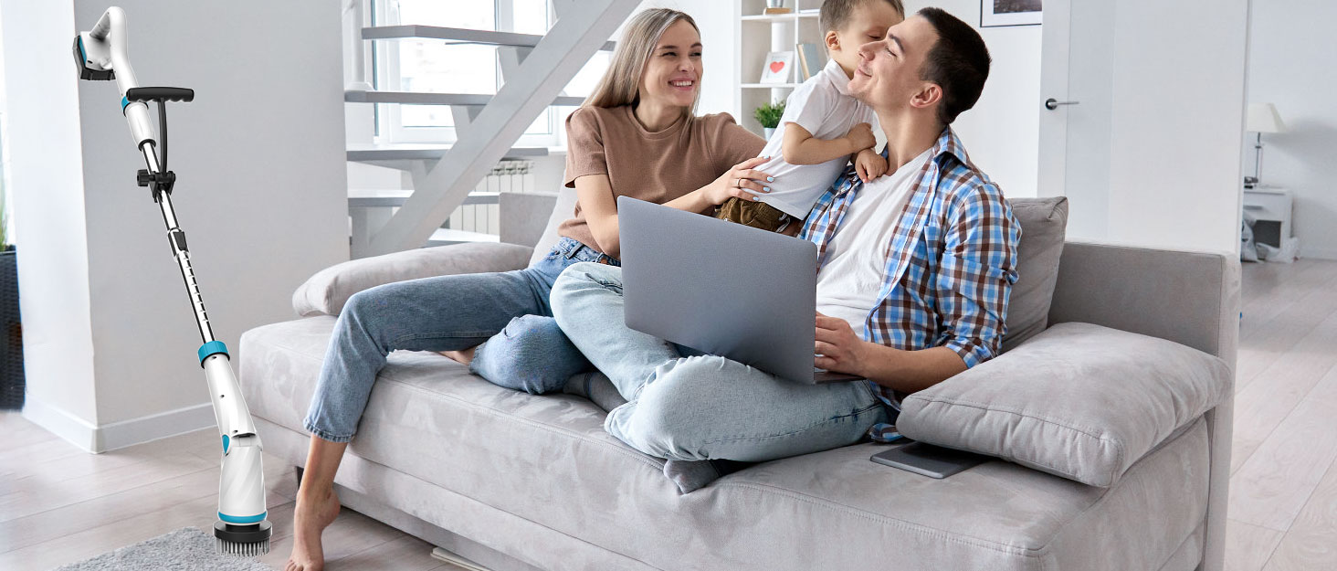 spin brush for cleaning
