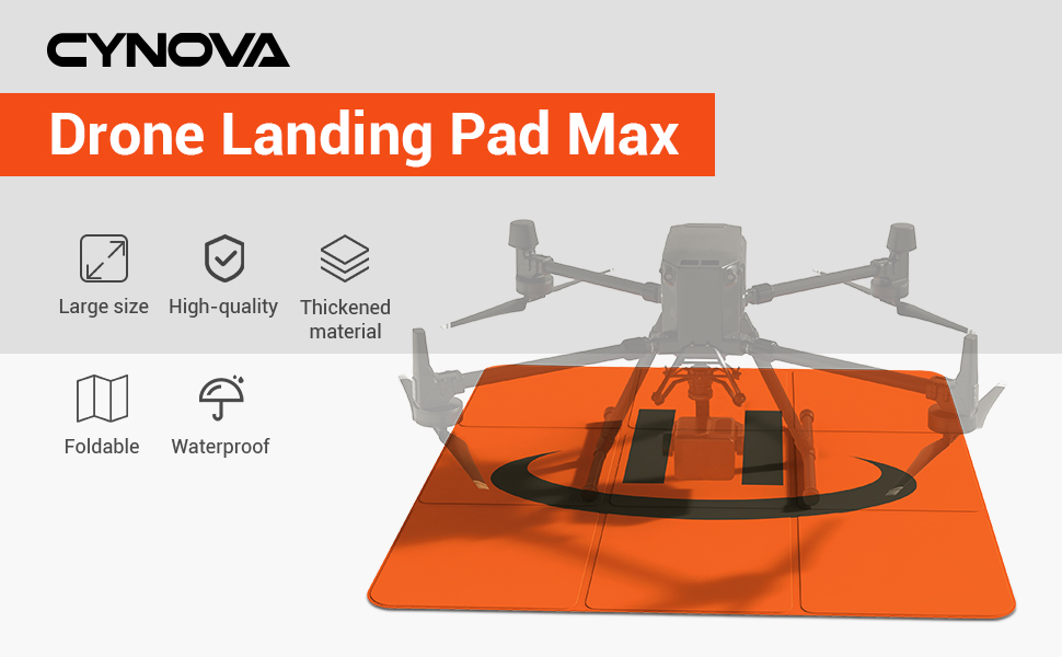 Drone Landing Pad Weighted Large,CYNOVA Waterproof Collapsible Foldable
